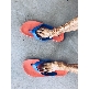 Plastic Slipper Flipper - Orange 1 + Blue 50