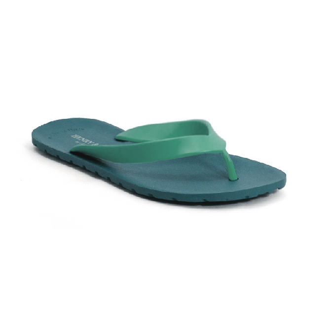 Plastic Slipper Flipper - Avio Blue 57 + Green 66