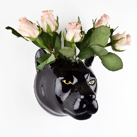Panther Wall Flower Vase