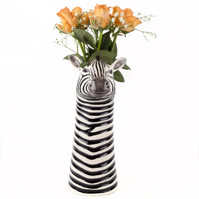 Zebra Flower Vase